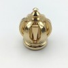 Luxury Unique Design Crown High-end Zinc Alloy Gold Color Electroplated Perfume Bottle Lid
