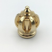 Luxury Unique Design Crown High-end Zinc Alloy Gold Color Electroplated Perfume Bottle Lid