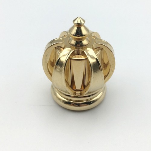 Luxury Unique Design Crown High-end Zinc Alloy Gold Color Electroplated Perfume Bottle Lid