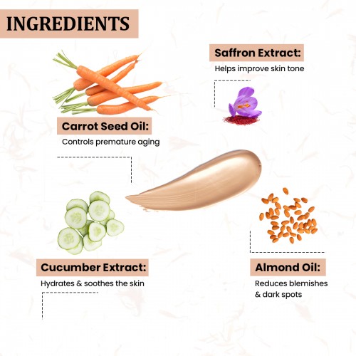 TNW – The Natural Wash BB Cream for Medium Coverage & No Makeup Look | BB cream with SPF 30 and Natural Ingredients | Suits All Skin Tones 30ml