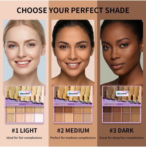 matte concealer palette, 8 color concealer, oil control primer, pore minimizer makeup, brightening concealer, sun protection base, long lasting concealer, multi shade concealer palette, wholesale makeup palette, facial concealer