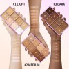 matte concealer palette, 8 color concealer, oil control primer, pore minimizer makeup, brightening concealer, sun protection base, long lasting concealer, multi shade concealer palette, wholesale makeup palette, facial concealer