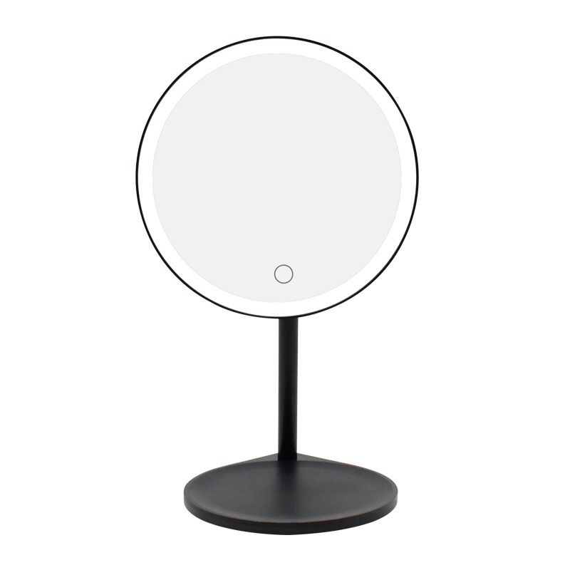New Compact And Portable Lightweight  Wireless Charging Multi-functional LED Makeup Mirror Desktop Smartphone Charger