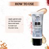 TNW – The Natural Wash BB Cream for Medium Coverage & No Makeup Look | BB cream with SPF 30 and Natural Ingredients | Suits All Skin Tones 30ml