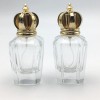 Luxury Unique Design Crown High-end Zinc Alloy Gold Color Electroplated Perfume Bottle Lid