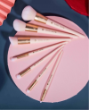 High Quality Custom Cone Handle Pink 7pcs Brush Set