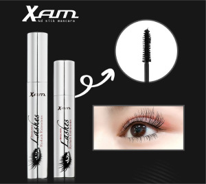 2018 New 4D Silk Mascara XAM mascara 4d fiber the super size fibers for 400% volume + length.