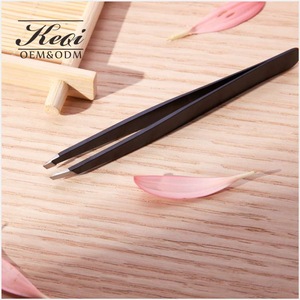 2018 Wholesale private label eyebrow tweezers in bulk