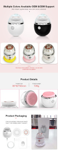 2020 bigsmile facial cleanser  waterproof  wireless rechargeable beauty cleaning instrument facial cleansing brush