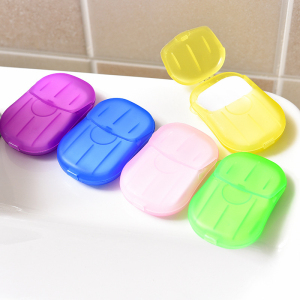 2021 Eco-friendly 20pcs Disposable Dissolvable Paper Soap Sheets Hand Soap Sheets Paper