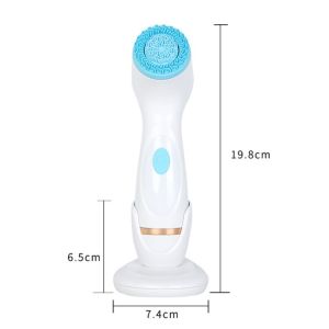 2021 New Trending Waterproof Sonic Face Cleansing Washing Machine Massage Brush Electric Silicone Facial Cleanser Brush