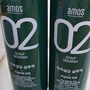 Amos green tea shampoo Private Label OEM Korean Cosmetics Custom Logo Vegan hair loss treatment hair care product Organic