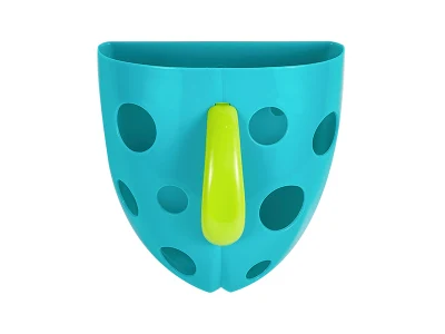 Bathroom Plastic Scoop Drain Storage Hanging Basket for Baby Bath Toys