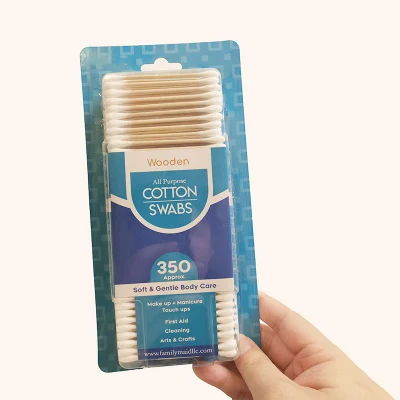 Cheap Disposable Cotton Buds Portable Ear Cleaning Sterile Wooden Stick Cotton Swabs