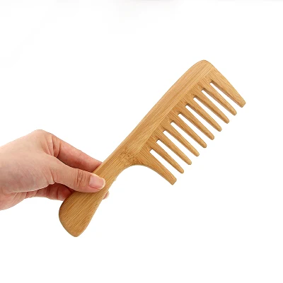 Custom Logo Bamboo Hair Brush Comb Eco Friendly