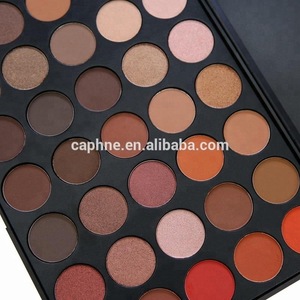 Custom logo OEM Makeup 35 Warm Color Private Eye Shadow Pallet