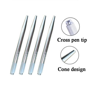 D Wholesale Private Label Pink Gold Silver Single Sided Eyebrow Microblading Pen Manual Hand Tool Pen Permanent Makeup Supplies