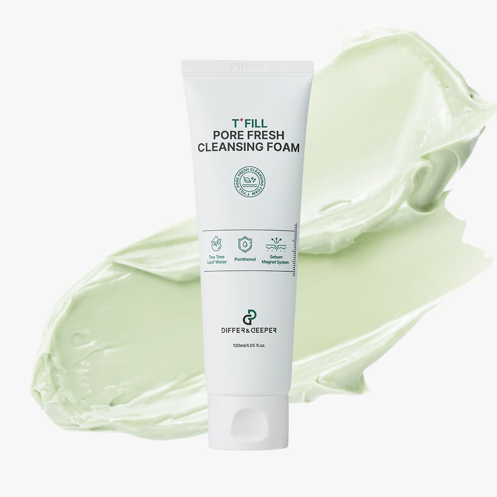 DIFFER&DEEPER Pore Fresh Cleansing Foam_Impurity-Absorbing Cleansing Foam