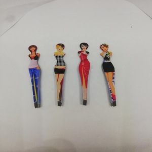 Doll Heat Transfer Print Stainless Steel Eyebrow Tweezers