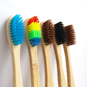 Eco-friendly Bamboo Toothbrush Customized Natural Toothbrush Soft Bristles With Customized Logo