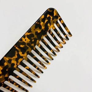 Excellent quality manufacturer custom logo cellulose acetate combs for lady