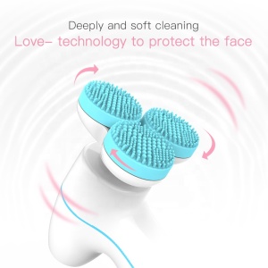 Factory Wholesale Multi-function 3d Massage Silicone Facial Cleansing Brush