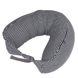 Foldable U Shape Travel Neck Pillow Filled with Polystyrene Beads