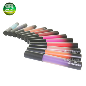 Frosted tube 26 colors your own brand makeup customised matte lip gloss