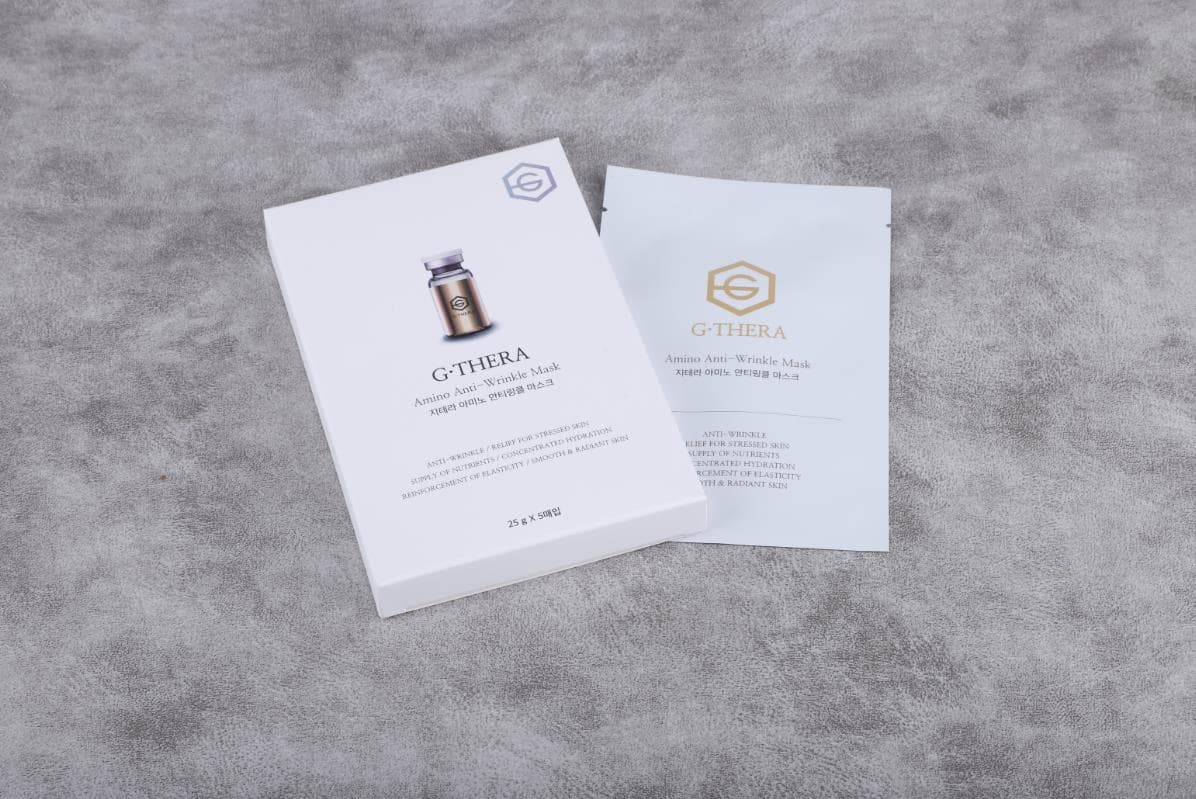 G-THERA AMINO ANTI-WRINKLE MASK 5ea. Sheet mask pack, amino mask, anti wrinkle mask.