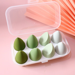 High Quality 8pcs/set Soft Latex Free Makeup Sponge Blender Face Beauty Puff