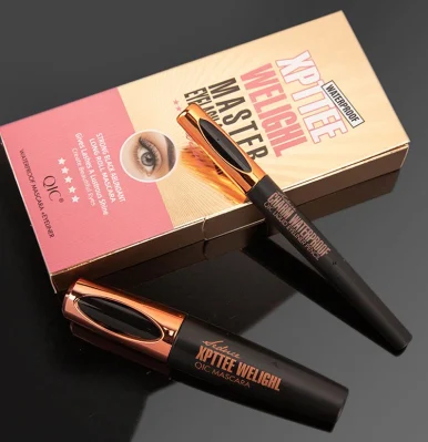 High Quality Eyeliner Waterproof Mascara Set 2 in 1 Black Mascara Curling Slim Eyeliner Pen Eyes Makeup