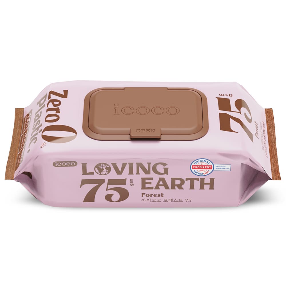 ICOCO FOREST 75 Premium WaterWipes Plastic Free Baby Wipes