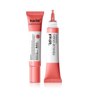 Karite Face Blusher Powder Rouge Makeup Cheek Blusher Powder Minerals Liquid Blush Brush Palette Cream Natural Blush