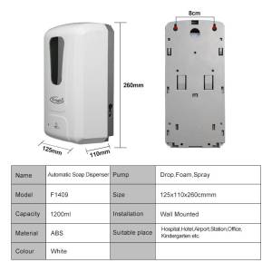 Kitchen soap dispenser intelligent touchless sensor hand soap dispenser anti bacteria hand wash machine