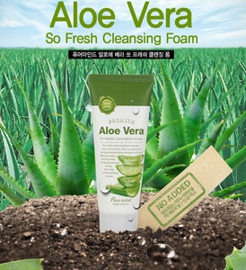 Korea face wash / Cleanser/ Korean cosmetics wholesale / Made in Korea (Pure mind Aloe Vera Cleansing foam) MSDS- OBM- OEM