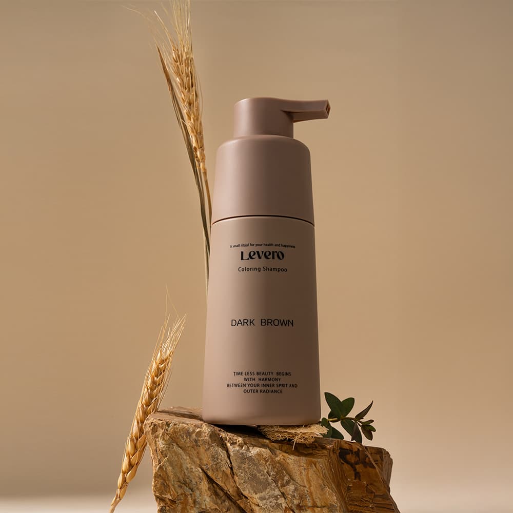 Levero Coloring Shampoo, Dark brown, 300ml, hair color changing, hair-dye, shampoo