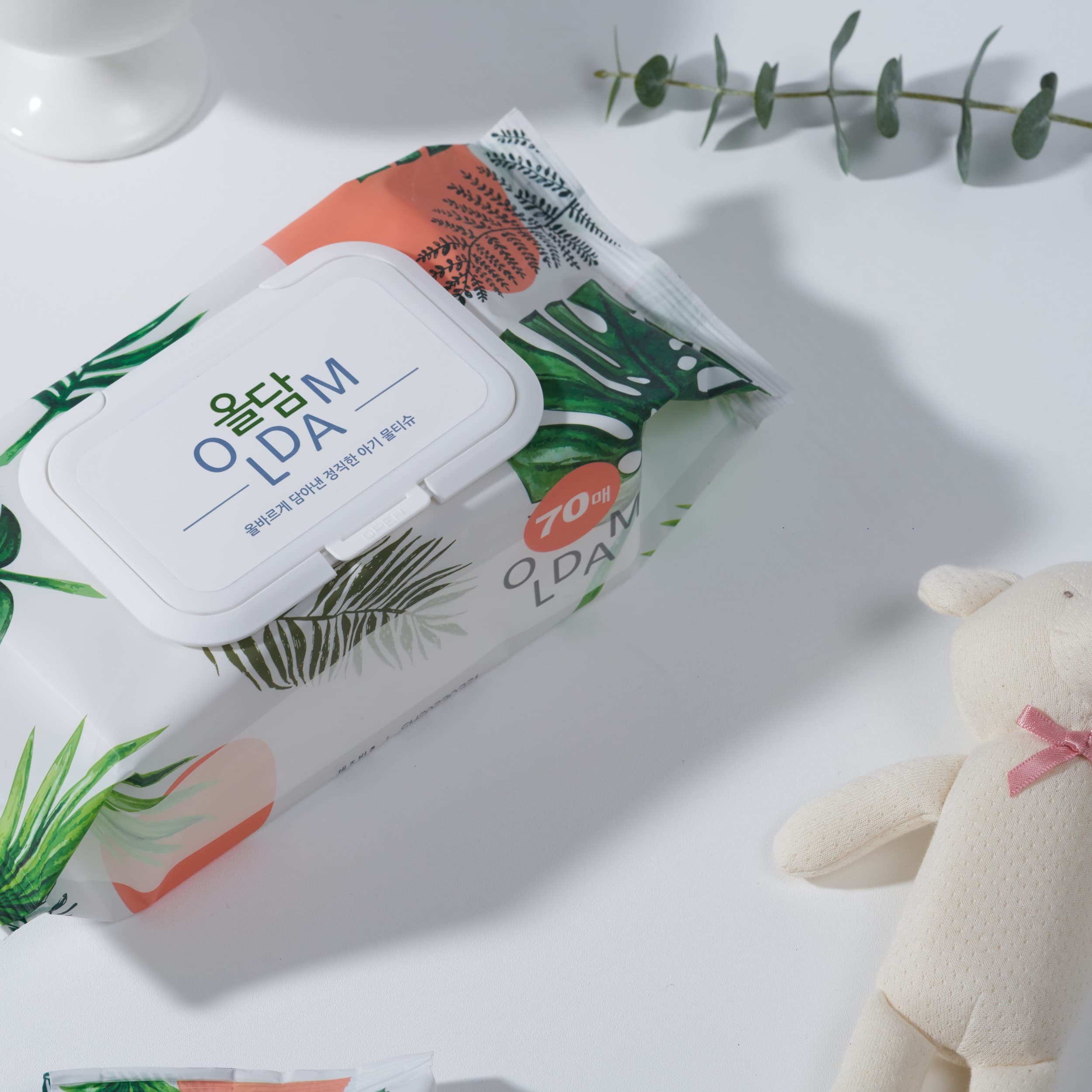 Oldam Monstera Baby Wet Wipes Portable Type