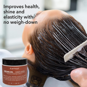 ORGANIC Argan Almond Oils Deep Conditioner Hydrating Repair Dry Damaged Color Treated Stimulates Growth Argan Oil Hair Mask