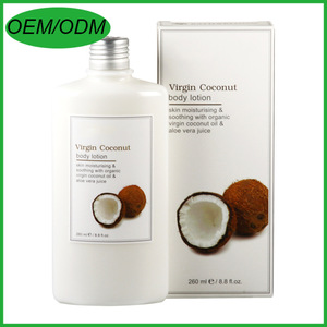 Private Label Herbal Extracts Coconut Oil Body Lotion