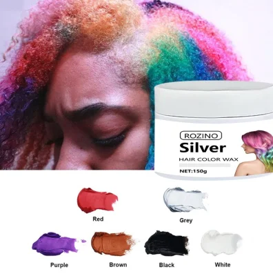 Private Label OEM Wholesale Mens Hair Clay 6 Colors Temporary Hair Dye Mofajang Hair Color Wax