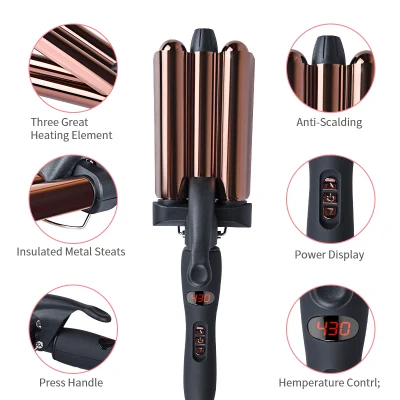 Private Label Wavy Professional Iron Curling Rotating Automatic Hair Curler