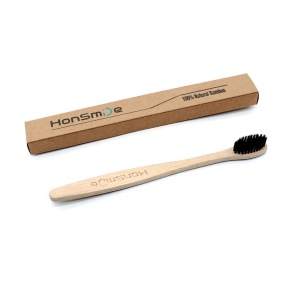 Private Logo Products Wholesale Teeth Whitening Bamboo Charcoal Toothbrush