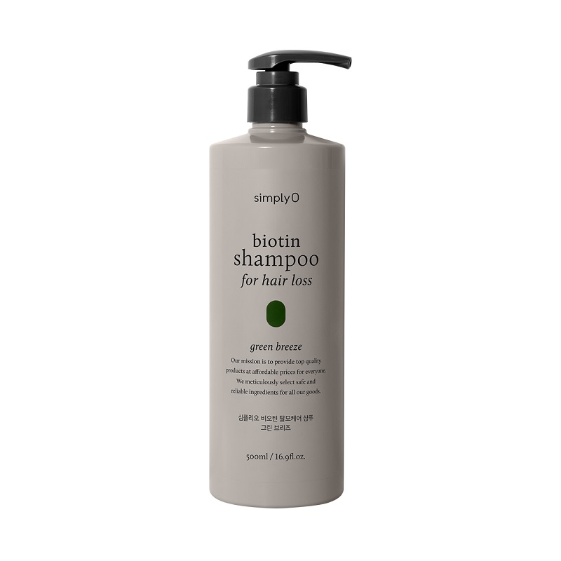 [Shampoo]simply O Biotin Shampoo for Hair Loss - Green Breeze (500ml)