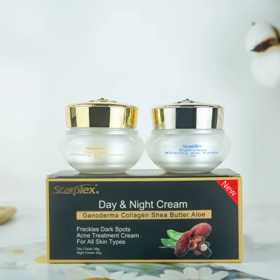 Starplex Custom Orgainc Vitamin C Herbal Ganoderma Collagen Day and Night Face Cream Set