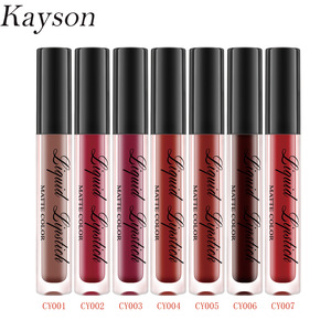 Waterproof long lasting kissproof fashional color private label unlabeled matte liquid lipstick