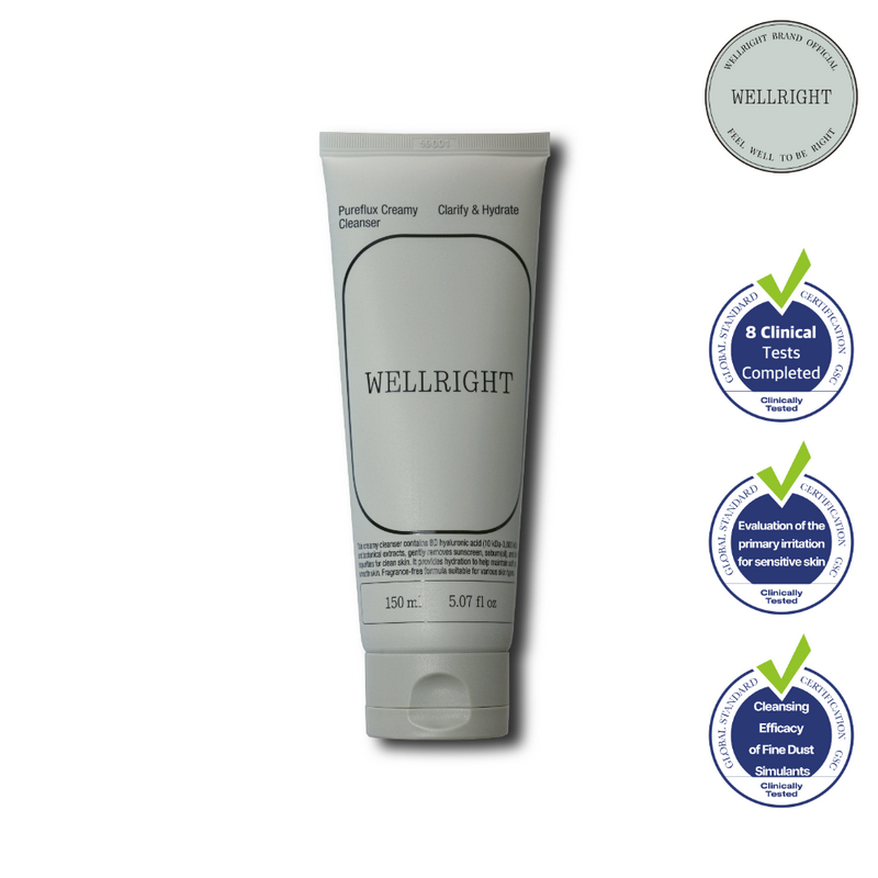 [WELLRIGHT] Pureflux Creamy Cleanser 150ml (Skin Care, Cleansing Foam, Cleanser, Facial Care)