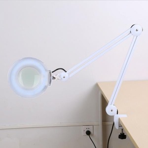 wholesale 5 diopter electronic led magnifier magnifying lamp for nail beauty salon