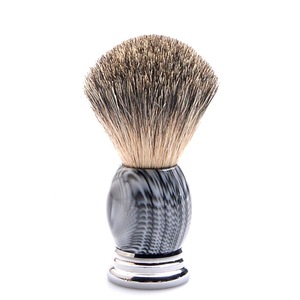 Wholesale Custom Logo Handmade Mens Traveling Badger Hair Shaving Brush with Wood Handle