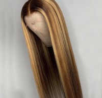 Brazilian “honey ” highlight 24 inch wig