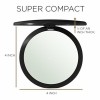 Portable Travel Pocket Double-sided Folding Round Makeup Mirror With 10X Magnification